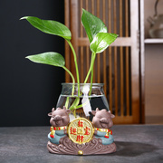 水培绿萝花瓶简约创意个性水养，植物容器插花花，器陶瓷花盆器皿摆件