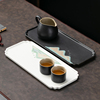 陶瓷小干泡盘家用轻奢茶盘小型沥储水式功夫茶具密胺茶海茶托盘
