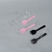 一次性塑料勺子水果叉蛋糕叉勺独立装甜品勺水果捞烤地瓜红薯叉勺