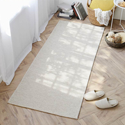 日韩简约卧室地毯床边毯人字纹长条床边地垫高级色主卧加厚可定制