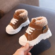 儿童马丁鞋2023冬季小童，加绒加厚棉鞋男女童，英伦雪地靴宝宝短靴子