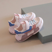 女童鞋子2024春夏，网鞋透气单网运动鞋，男童跑步鞋小童宝宝鞋