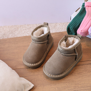 男童防滑棉鞋冬季1一3岁儿童加绒加厚雪地，靴女童保暖靴宝宝鞋