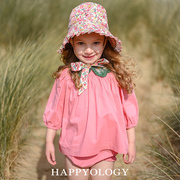 happyology英国儿童女童套装，春夏宝宝婴儿，衬衫上衣短裤两件套