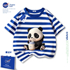 NASA熊猫t恤儿童短袖2024纯棉夏季男童体恤夏装中大女童半袖