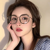 近视眼镜女可配度数韩版潮网红款眼睛框镜架，男素颜多边形大框显瘦