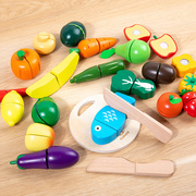 代发儿童益智水果切切乐套装魔术贴果蔬切切看过家家厨房玩具