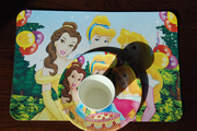 迪士尼公主玛丽猫咪粉色生日会派对一次性创意纸餐垫餐桌垫隔热垫