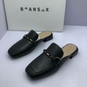 Biansix便鞋式断码撤柜夏季搭扣仙女风一字拖时尚包头低跟女拖鞋