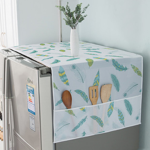 家用防水防尘冰箱罩单双对开门冰箱罩盖布，箱子盖巾整理收纳袋