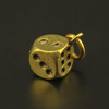 黄铜钥匙扣创意纯铜手工汽车挂件饰品骰子色子个性精致复古潮