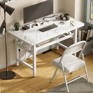 可折叠电脑桌台式免安装书桌，家用简约办公桌卧室，简易学习写字桌子