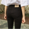 黑色牛仔裤女九分小脚裤，2023秋韩版小个子八分裤显瘦学生长裤