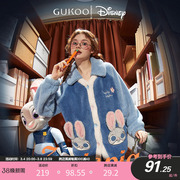 Gukoo/果壳女款冬季动物城系列卡通可爱保暖长袖家居服套装