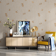 定制北欧3D立体银杏叶墙纸美式客厅卧室电视背景壁纸绿色咖啡色高