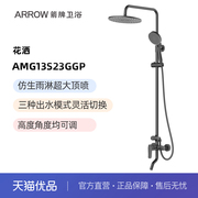 箭牌（ARROW）三功能手持明杆可升降淋浴花洒超大顶喷AMG13S23GGP