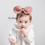 可爱超萌韩国韩版婴儿女宝宝儿童头饰头花兔耳朵发带