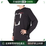 日潮跑腿彪马 PUMA（男）篮球服 FRANCHISE 图案长袖 T 恤 62 黑