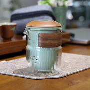 龙泉青瓷便携式旅行茶具简易户外懒人泡茶神器快客茶杯单人套装