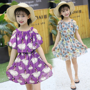 童装女童吊带连衣裙夏装2023韩版小女孩洋气儿童雪纺公主裙子