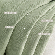 纯色绿色布料雪尼尔高克重纹理diy自制抱枕沙发套厚实做手工加厚