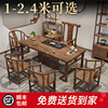 新中式茶桌椅组合办公室功夫茶几，套装一体家用实木阳台小户型茶台