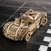 乌克兰超级跑车木质机械传e动模型高难度拼装积木玩具赛车男