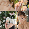 原创定制韩国欧美个性，简约金属夸张镶钻金属，玫瑰戒指饰品女指环