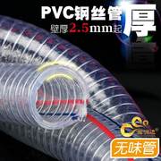 耐低温油管胶管水管波纹管，排水透明钢丝管真空，防冻pvc钢丝软管带t