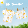 婴儿夏季套装短袖宝宝，薄款女童夏装男童纯棉，衣服幼儿洋气短裤童装