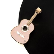八门虫社MINI吉他合金音乐盒八音盒创意男女生情人节礼物粉红蓝色