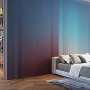 艺速现代彩色动感时尚条纹，渐变壁纸客厅，沙发卧室床头壁画时光