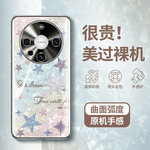 水钻星星适用华为mate60pro手机壳华mate50女曲面屏高级感全包防摔por网红高端奢华meta气质mete不顶膜mt