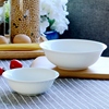 景德镇纯白色家用骨瓷碗小碗鱼翅，碗陶瓷餐具，米饭碗微波炉中式面碗