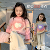 爱心加厚毛衣套头韩版毛线冬装冬季女童儿童韩国外套中小童针织衫