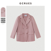 gcrues西装外套女春秋，2024年秋冬气质，时尚设计感小众宽松外套