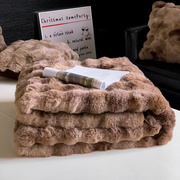 绒毯毛毯冬季加厚珊瑚绒小毯子办公室，午睡毯床上用v沙发毯空调盖