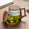 忆壶茶耐高温玻璃杯月牙泡，茶杯茶水分离绿茶杯，过滤办公室喝水杯