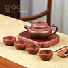 百年利永宜兴紫砂壶纯全手工，沏茶泡茶壶，养生茶具套装龙血砂仿古