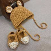 婴儿帽子diy秋冬孕妇手工制作宝宝用品编织材料包解闷无聊打发用