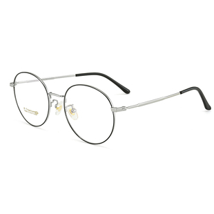 圆形眼镜框女款纯钛超轻眼镜架防辐射蓝光近视眼镜韩版潮眼睛