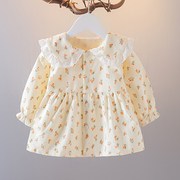 童装洋气女童秋季碎花，套装韩版女宝宝两件套1-3岁婴儿春秋装6个月