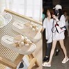 韩版厚底夏季2023女士百搭时尚女外穿凉鞋拖鞋防滑凉显高显瘦