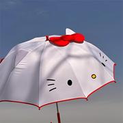 hellokitty雨伞女卡通可爱儿童长柄晴雨，两用高颜值学生防晒遮阳伞