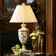 欧式手绘陶瓷复古高档奢华家居，装饰大装饰台灯书房卧室摆件床头灯