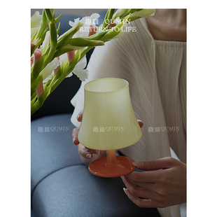 Qumin 小众设计灯型玻璃杯鸡尾酒杯香槟杯甜酒杯葡萄酒杯高脚杯子