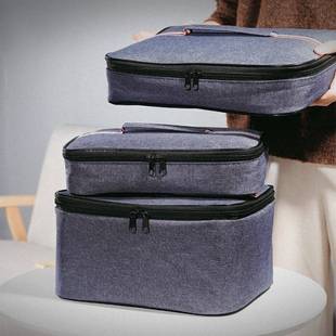 铝箔双提手拎饭兜扁平饭盒，手提包便当袋子，带饭保温袋饭包装小学生