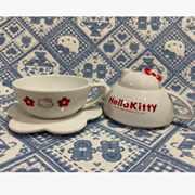 日本Hello Kitty茶壶套装中古陶瓷茶壶咖啡杯奶茶壶家用搬家礼