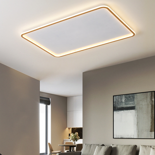 现代简约平板灯吸顶灯大气长方形正方形LED护眼客厅铝材灯饰灯具