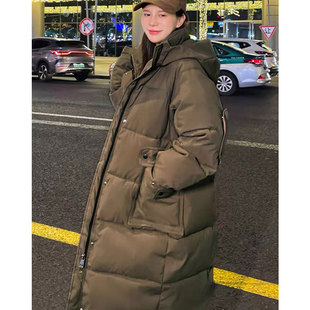 2-300斤胖mm大码女装韩版设计感加厚棉服冬季中长款棉衣外套